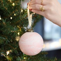 Pink Marble Bauble