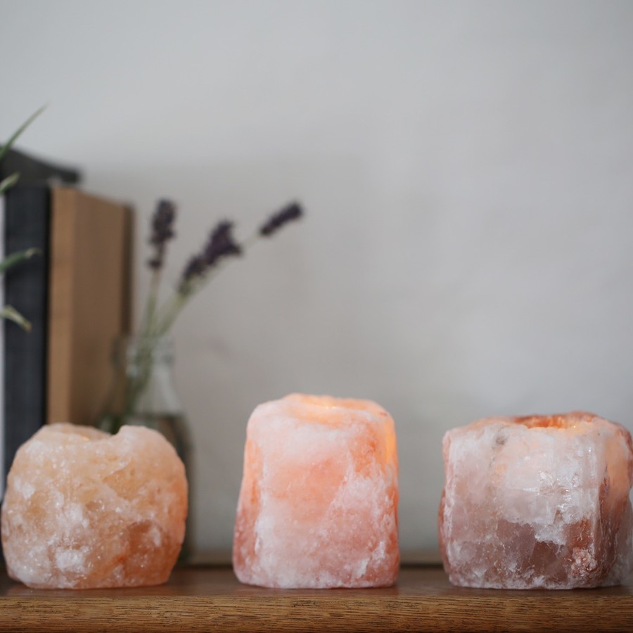 Himalayan Rock Salt Candle Holder Homeware Lisa Angel