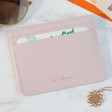 Lisa Angel Ladies' Pink Personalised Iridescent Card Holder
