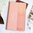 Lisa Angel Ladies' Pink Personalised Slim Travel Wallet