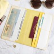 Lisa Angel Ladies' Slim Travel Wallet in Yellow Mustard