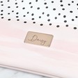 Lisa Angel Ladies' Personalised Personalised Pink and Polka Dot Wash Bag