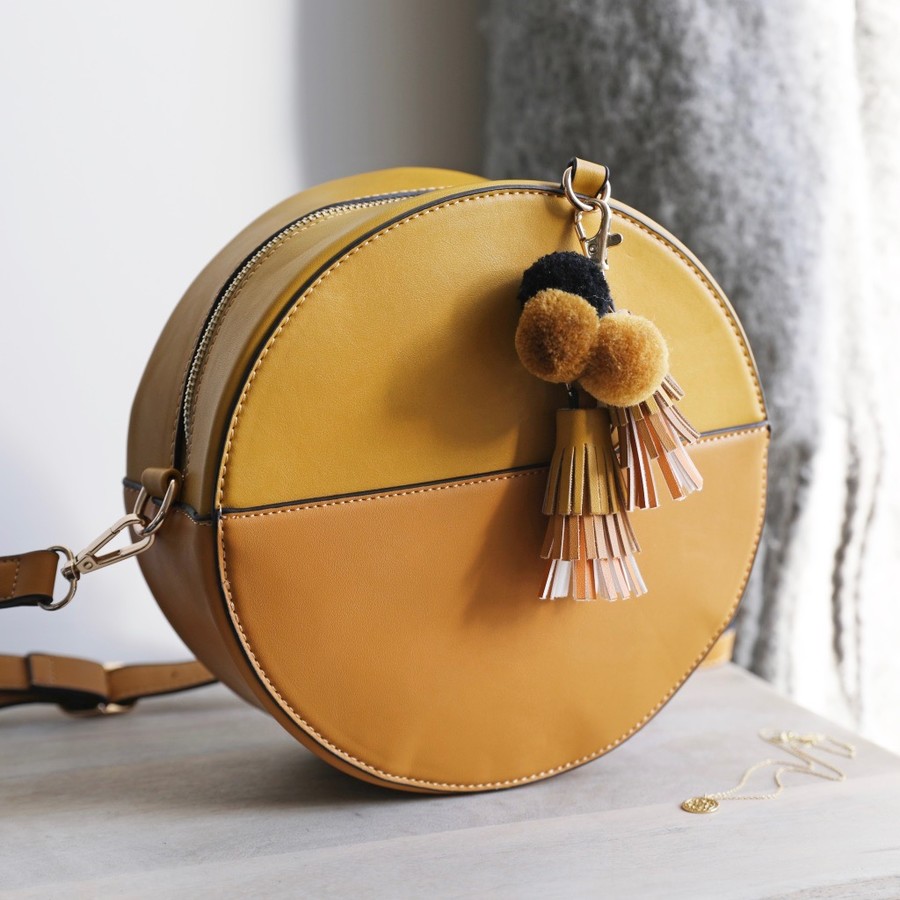 shoulder bag with tassels