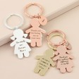 Lisa Angel Quirky Personalised Message Family Character Keyring