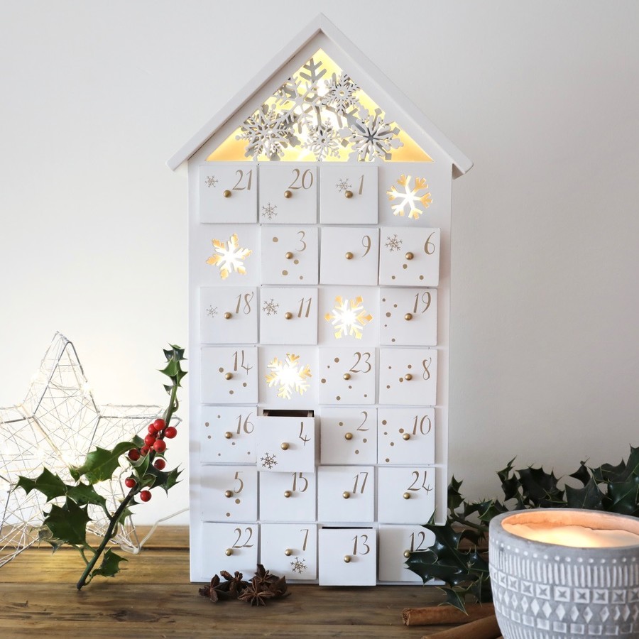 Led Snowflake Fill Your Own Advent Calendar House