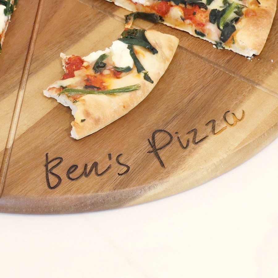 Personalised Serving Board & Pizza Cutter Set Lisa Angel