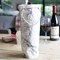 Marble Effect Wine Bottle Gift Bag
