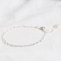 Infinity Chain Bracelet in Silver