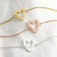 Lisa Angel Ladies' Personalised Heart Outline Bracelets