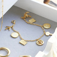 Lisa Angel Ladies' Luxury Personalised Gold Sterling Silver Travel Charm Bracelet