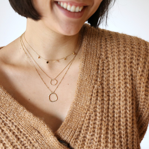 Carly Rowena Gold Sterling Multi Disc 
