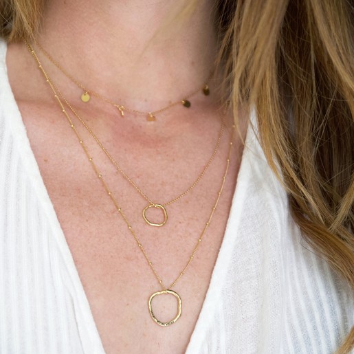 Carly Rowena Gold Sterling Multi Disc 