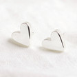 Lisa Angel Ladies' Sterling Silver Falling Heart Stud Earrings