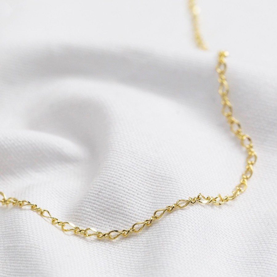 Gold Infinity Chain Necklace | Simple Jewellery | Lisa Angel