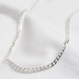 Lisa Angel Ladies' Silver Curb Chain Necklace