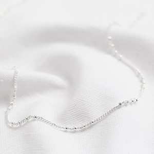Silver Satellite Chain Necklace