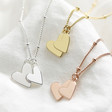 Lisa Angel Falling Heart Charms Necklaces