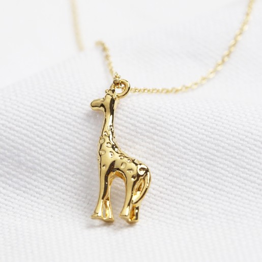 Gold Giraffe Necklace Lisa Angel