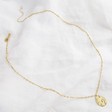 Lisa Angel Delicate Hammered Teardrop Pendant Necklace in Gold