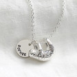 Women's Personalised Silver Sloth Pendant Necklace