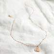 Rose Gold Falling Heart Charms Necklace