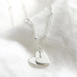 Lisa Angel Ladies' Silver Falling Heart Charms Necklace
