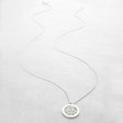 Lisa Angel Delicate Silver Family Tree Disc Necklace