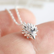 Lisa Angel Ladies' Silver Hedgehog Necklace
