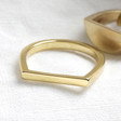 Lisa Angel Three Part Signet Ring in Gold