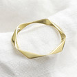 Lisa Angel Ladies' Twisted Gold Sterling Silver Ring