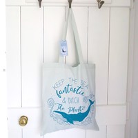 'Keep The Sea Fantastic' Whale Tote Bag