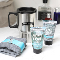 Man'Stuff Scrub Up 'n' Go Toiletry Gift Set