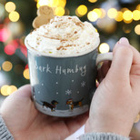 Ceramic 'Bark Humbug' Christmas Dog Mug