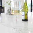 Lisa Angel Ladies' Personalised Iridescent Square Wine Glass