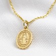 Lisa Angel Ladies' Gold Sterling Silver Virgin Mary Pendant Necklace