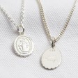 Lisa Angel Personalised Sterling Silver Virgin Mary Pendant Necklace
