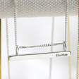 Lisa Angel Ladies' Engraved Personalised Sterling Silver Horizontal Bar and Chain Necklace