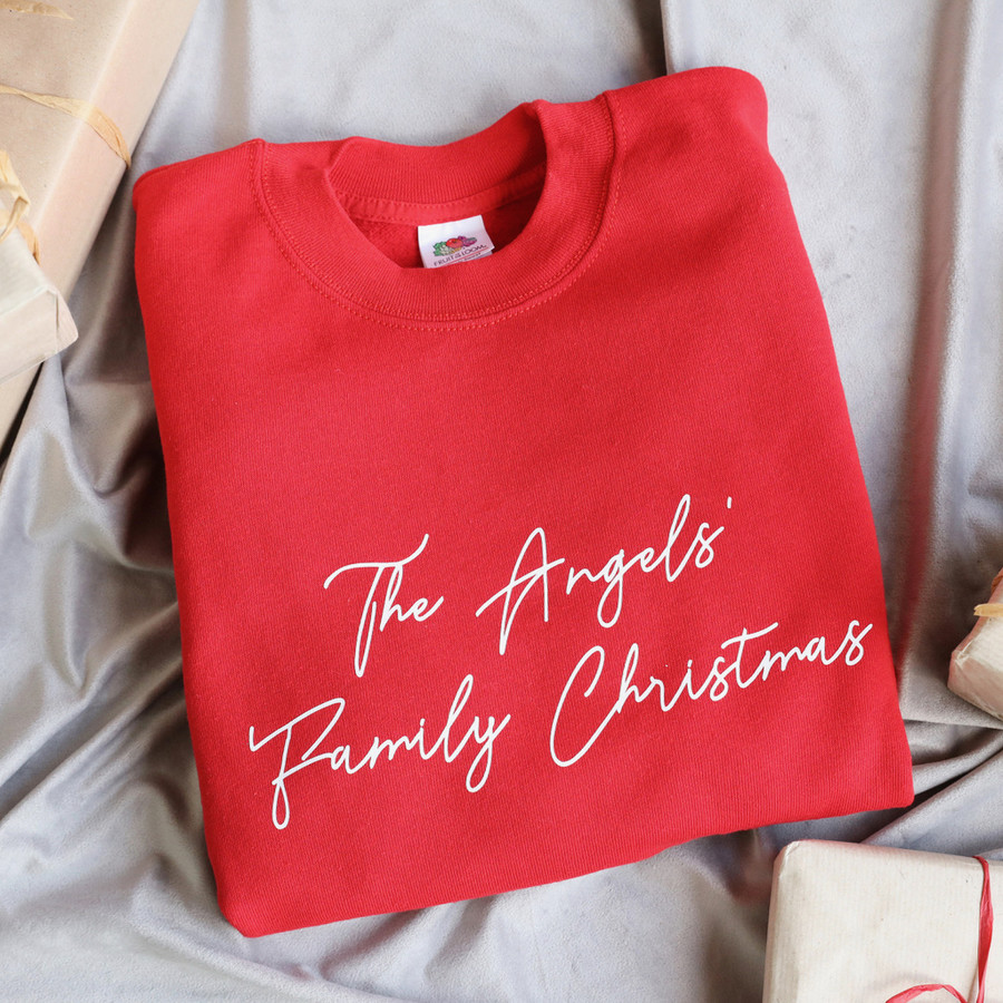 personalised christmas sweatshirt