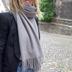 Lightweight Grey Winter Scarf