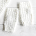 Soft Knit Hand Warmers in White