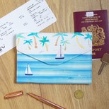 House of Disaster By the Sea Palm Travel Wallet