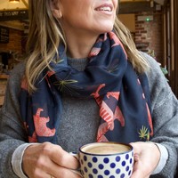 House of Disaster Heritage & Harlequin Leopard Scarf