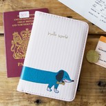 House of Disaster Over the Moon Dog Passport Holder