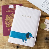 House of Disaster Over the Moon Dog Passport Holder