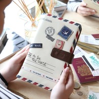 Disaster Designs Paper Plane Cream Travel Wallet