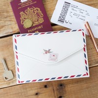 House of Disaster Paper Plane Envelope Travel Wallet