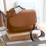 Tan Leather Saddle Bag with Personalised Strap
