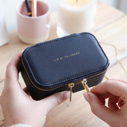 Estella Bartlett Mini Navy Jewellery Box