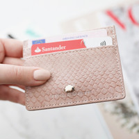 Estella Bartlett Pink Snake Card Holder