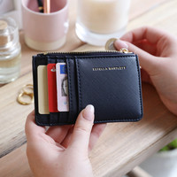 Estella Bartlett 'Woman On A Mission' Card Purse in Navy